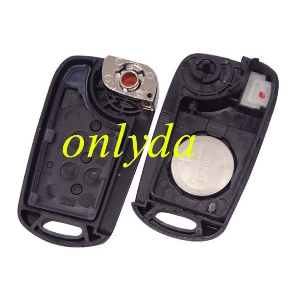 For  hyundai 3 button remote key 433mhz  without transponder chip