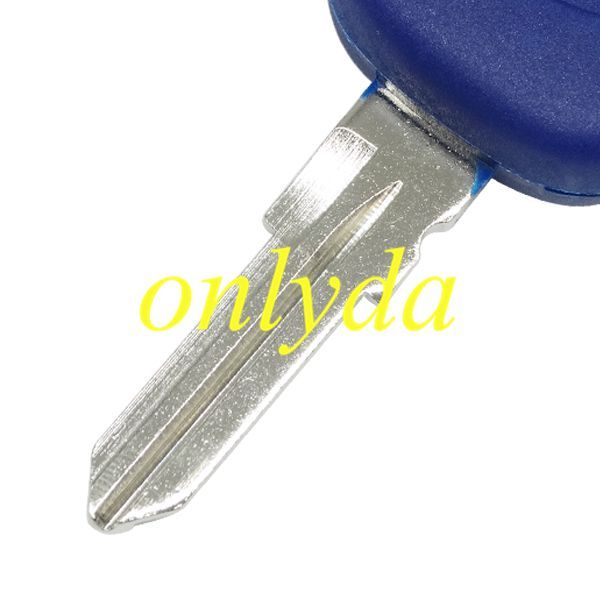 For Fiat  1 button remote  key blank with badge (blue color)