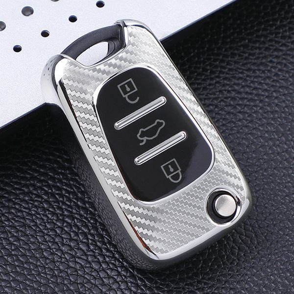 For Hyundai K2 K5 3 button  TPU protective key case,please choose the color