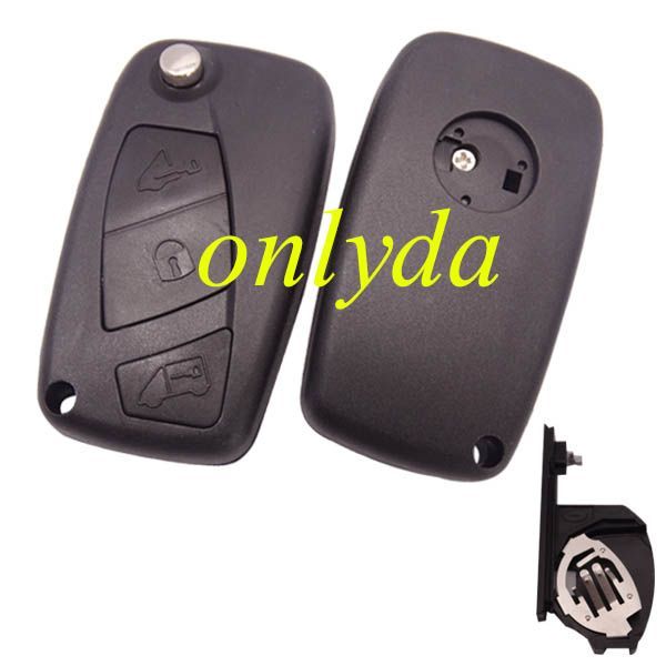 For Fiat 3 button remtoe key blank with special battery clamp