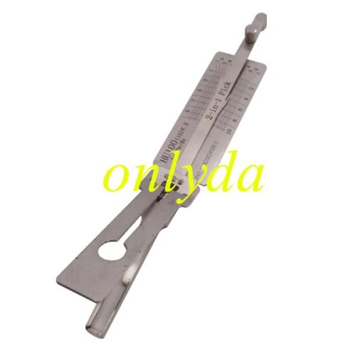 For new Buick,new opel HU100 10cut lock pick and decoder together 3 in 1 genuine