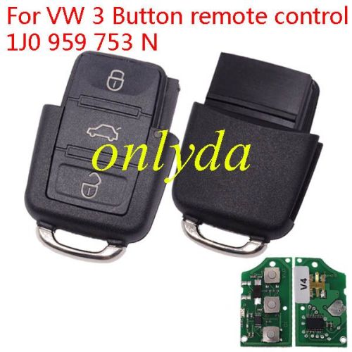 For VW 3 Button remote control 1J0 959 753 N