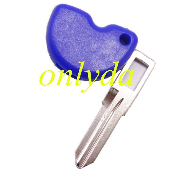For  Piaggio Motorcycle transponder key case with right blade (Blue)