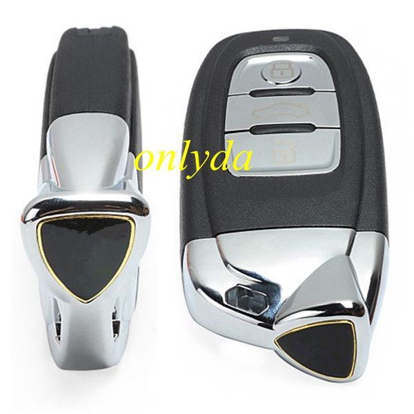 For Audi 3 button keyless modified key shell  with blade