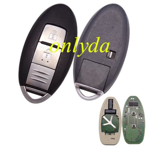 For  OEM Nissan 2 button remote key with 315mhz & PCF 7936 chip