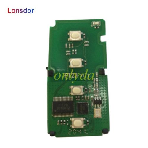 Lonsdor 314.35/312 / 315.12MHz/433.92 Smart Remote Keyless Car Key FT23-7930 Go Control Transmitter Circuit PCB 8A Chip,can use KH100 machine to adjust the model and frequency