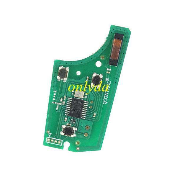For OPEL  Vectra C 2 button remote 434mhz  PCF7946 chip HU100 blade for