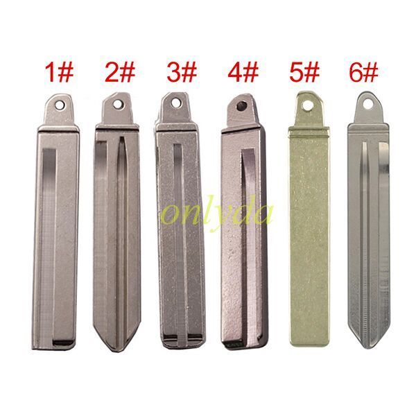 for Kia flip remote key blank blade，please choose which one you need