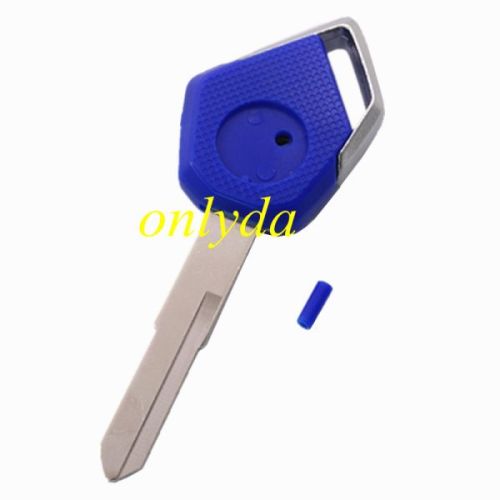 For motorcycle key blank with left blade (blue)