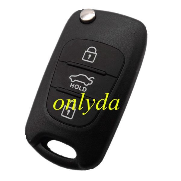 For 3 button flip remote key shell with Hold button