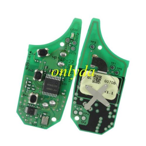 For OEM  3 button remote key  with 434mhz with 4d60 chip