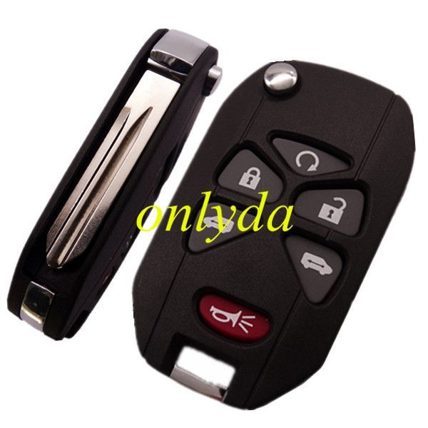 For 6 button flip remote key blank