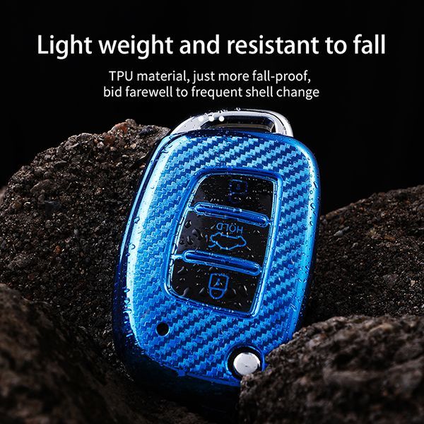 For Hyundai ix35 ix25 3 button  TPU protective key case,please choose the color