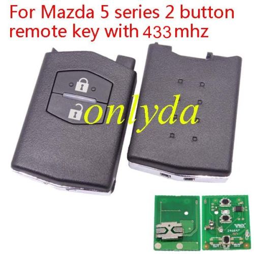 For Mazda 5 series 2 button remote key with 433mhz