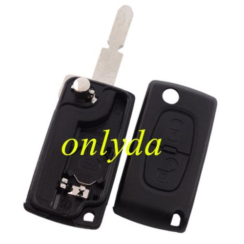 For  Peugeot 406 2 buttons  flip key shell  high quanlity  the blade is NE78 model - NE78-SH2- with battery place