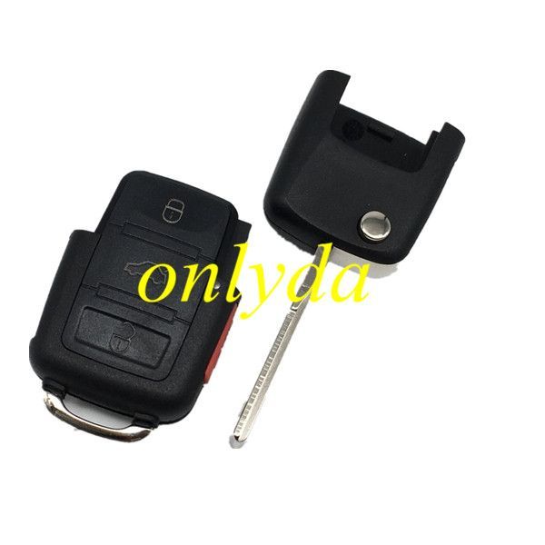 For  VW 3+1 button remote blank part with panic button