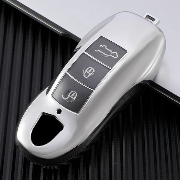 For Porsche TPU protective key case  black or red color, please choose