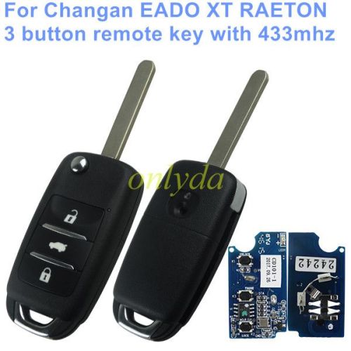 For  Changan EADO XT RAETON 3 button remote key with 433mhz