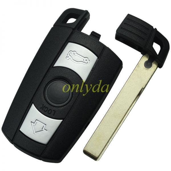 For BMW CAS3 3 button KEYLESS remote key for bmw 1、3、5、6、X5，X6，Z4 series with PCF7945/7953 chip  Hitag2+EE 868MHZ