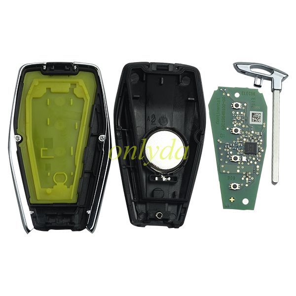 For  Geely Mainland 1 keyless 4 button remote key with 434mhz with NXPA1M15  chip                        number :000008891028680270016210701