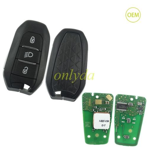 For OEM Peugeot smart  remote key with 434mhz HITAG AES（4Achip)