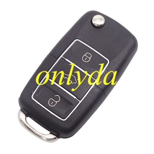 For  VW 3 button   waterproof  remote key blank （black