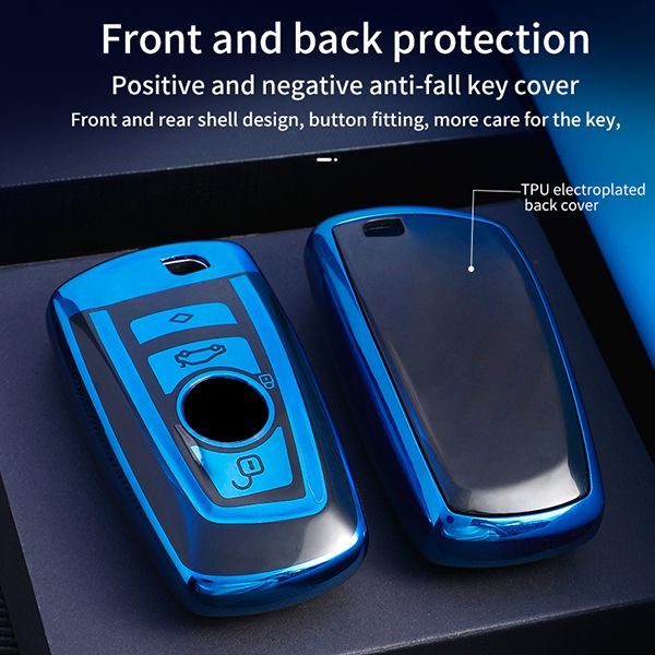 For BMW 5series、525li、520li、3series、GT320li、7series、4series、1series、X3、X4 4 button TPU protective key case , please choose the color