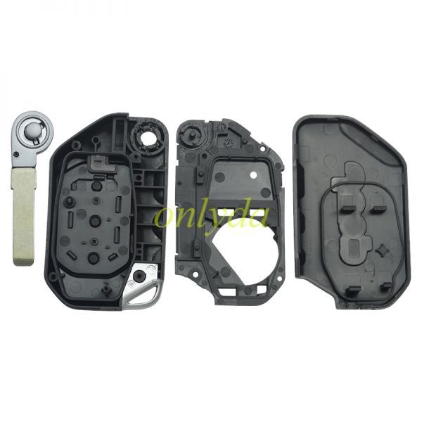 For Jeep 2+1 button remote key blank with logo