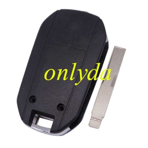 For Opel 2 button modified remote key blank with HU43 blade