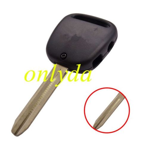 For toyota 2 button remote key with light hole with TOY43 blade