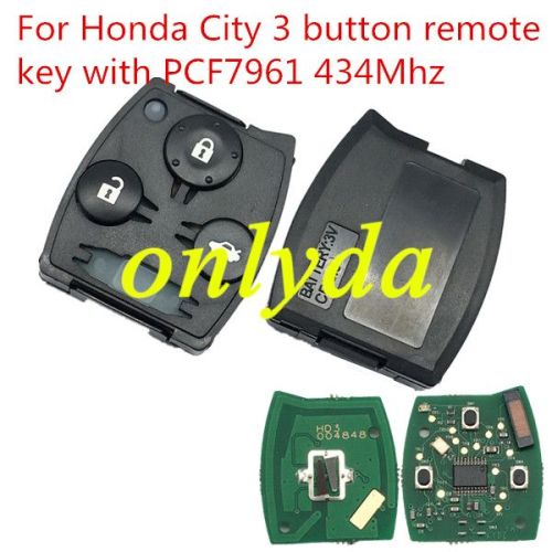 For  honda City remote with 433MHZ with PCF7961(HITAG2) chip