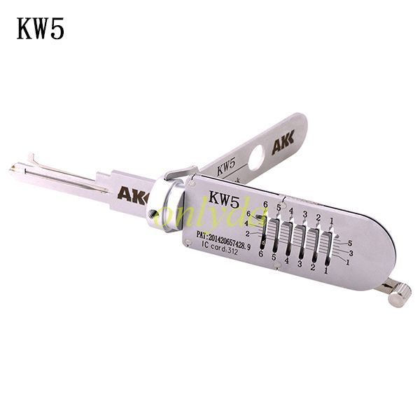 KW5 AKK 2 in 1 decode and lockpick for KwiKset  Residential Lock