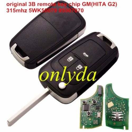 For OEM 3B remote key with 315mhz  5WK50079 95507070 chip GM(HITA G2) 7937E chip