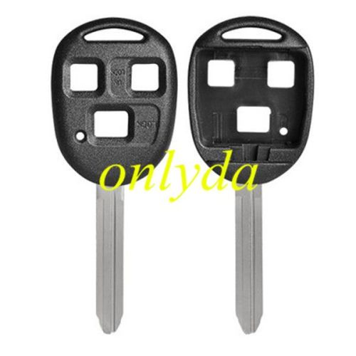 For Toyota 3 button key shell with TOY43-SH3 blade（ flat back cover , no logo place）