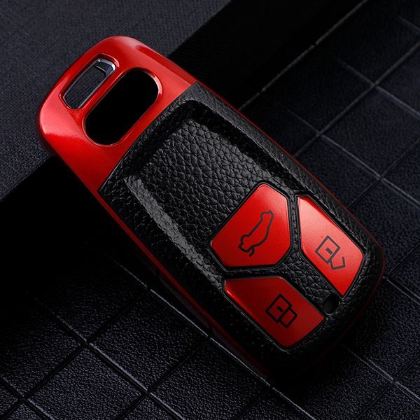 For New Audi Q7、TT、A4 3button TPU protective key case ,please choose the color