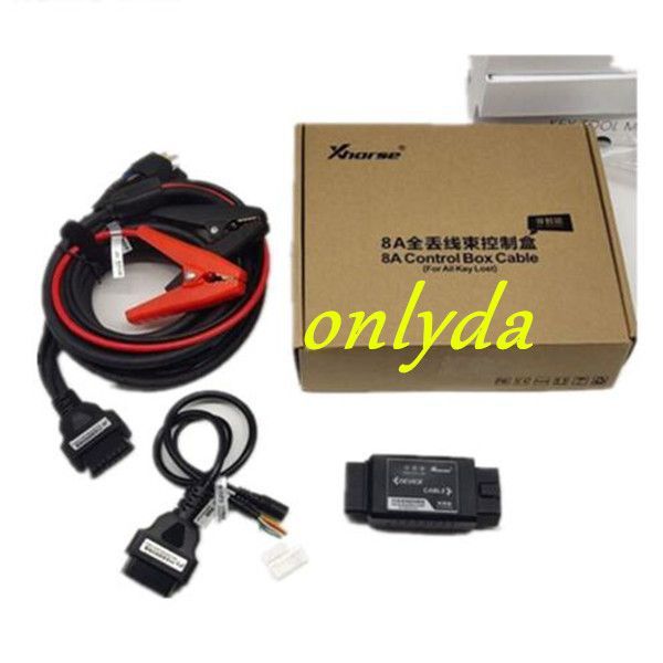 For XHORSE 8A Non-smart Key Adapter  Toyota 8A Control Box Cable Support All Key Lost No Disassemble Immobilizer Box