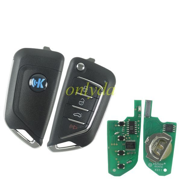 KeyDIY 3 button remote key  NB21-4Multifunction for KDX2 and KD MAX to produce any model remote