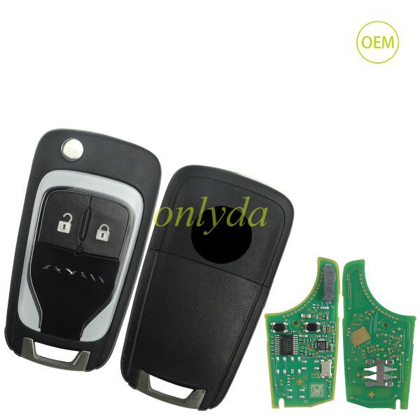 For  OEM Vauxhall 2 button remote key with 434mhz  5WK50079 95507070 chip GM(HITA G2) 7937E chip