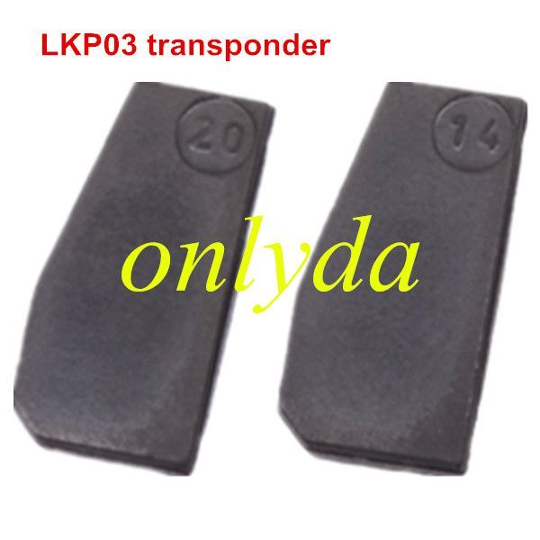 For LKP03 transponder chip it is cloneable 7936 chip, VVDI-2 and KeyDIY KC machine can copy