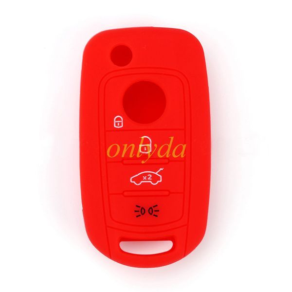 For Fiat 3 button silicon case (, Please choose the color, (Black MOQ 5 pcs; Blue, Red and other colorful Type MOQ 50 pcs))