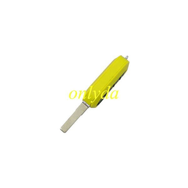 For Fiat 3 button remote key blank yellow color (if you don't know how to fit and unfit, please don’t' buy)