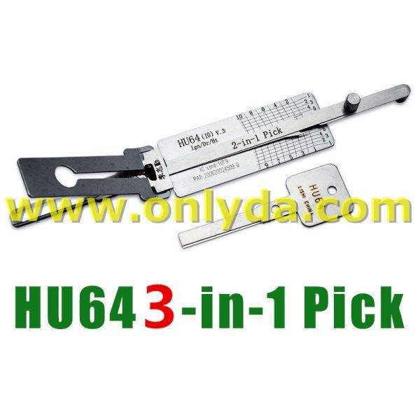 Benz HU64 3-IN-1 Lock pick, for ignition lock, door lock, and decoder, ! used for Mercedes-Benz，chrysler,MaybachBenz HU64 3-IN-1 Lock pick, for ignition lock, door lock, and decoder, ! used for Mercedes-Benz，chrysler,Maybach