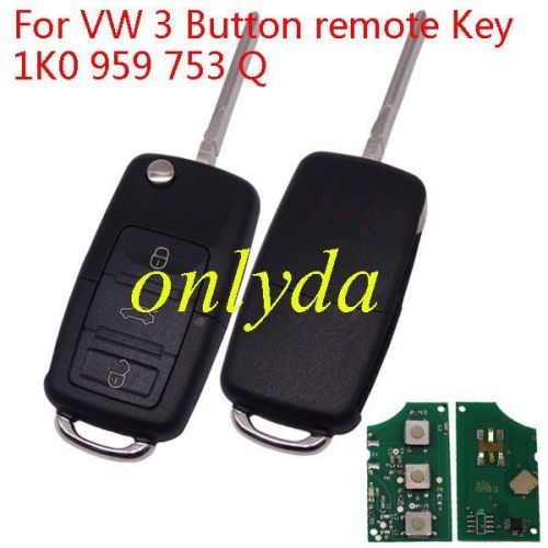 For VW 3 Button 1K0 959 753 Q  with 315mhz