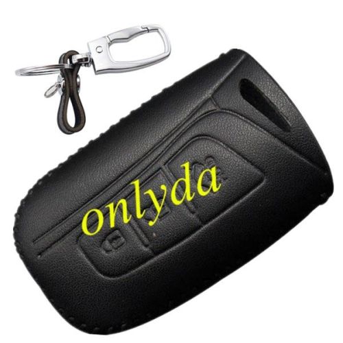 For Hyundai 3 button key leather case new SANTAFE.