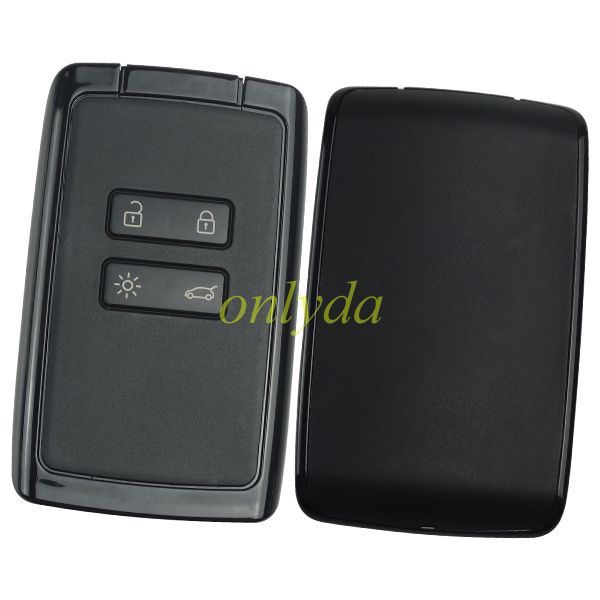 For Renault 4 button remote key case with blade with logo ,black