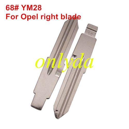 KEYDIY brand key blade 68#  YM28  for  Opel(right slot)