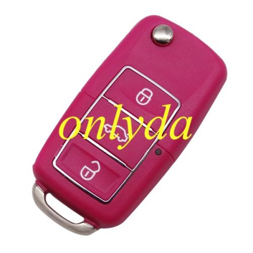 For  VW 3 button   waterproof  remote key blank （red）