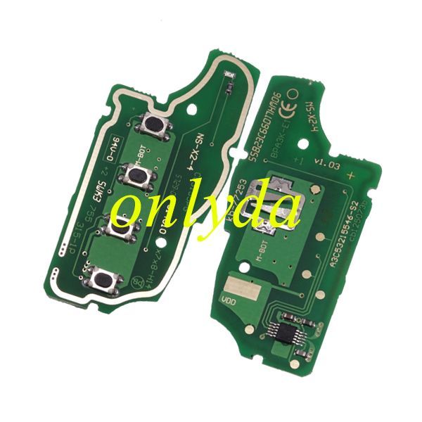 For Nissan 4B  remote key with 315mhz/433mhz electronic wave modle