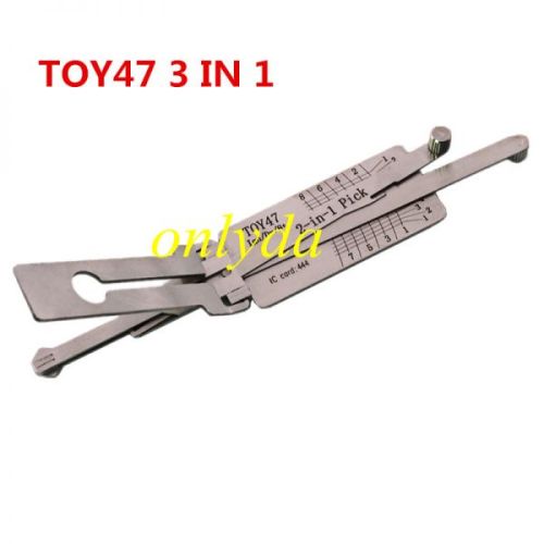 TOY47 Lishi 3 in 1 decode and lockpick for ToyotaTOY47 Lishi 3 in 1 decode and lockpick for Toyota