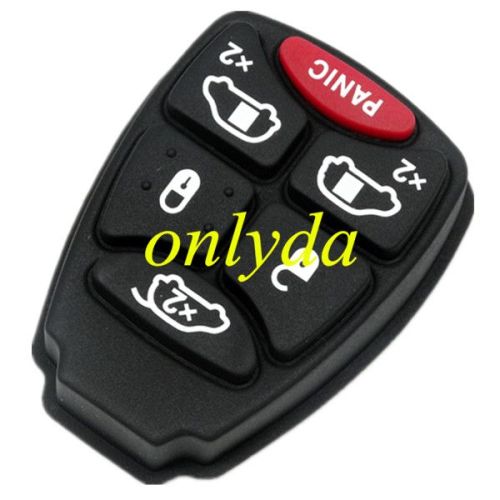 For Chrysler remote key  6 button pad
